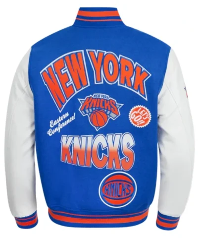 Knicks Turn It Up Wool Varsity Jacket