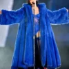 Lipa Radical Optimism Tour 2025 Blue Fur Coat