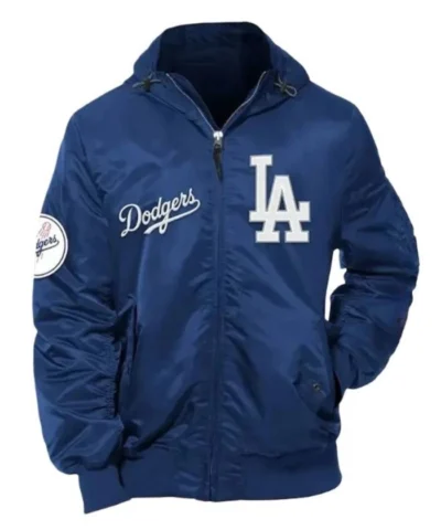 LA Dodgers Hooded Bomber Jacket