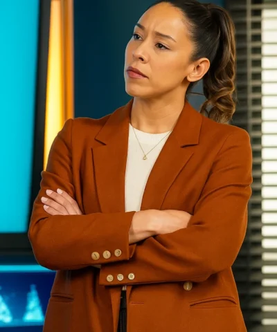 Mayko Nguyen Hudson and Rex S08 Brown Blazer