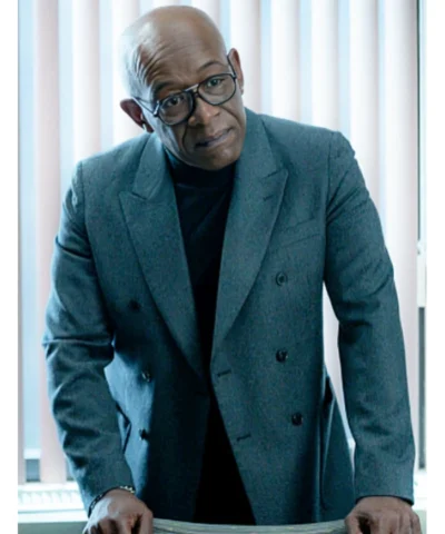 Mayor of Kingstown Lennie James Grey Blazer