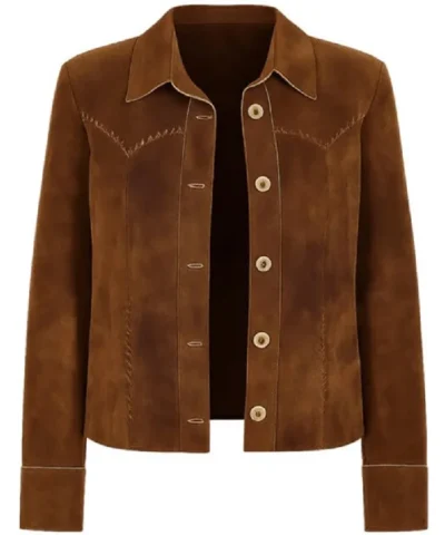 Alternative view of Reba McEntire Happy’s Place S02 Brown Suede Jacket