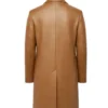 Men Wool Coat in Brown