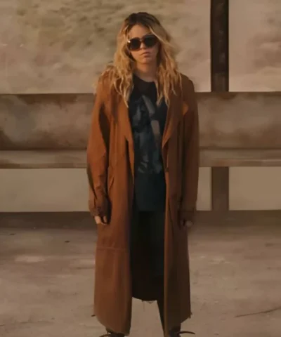Milly Alcock Supergirl 2026 Trench Brown Coat