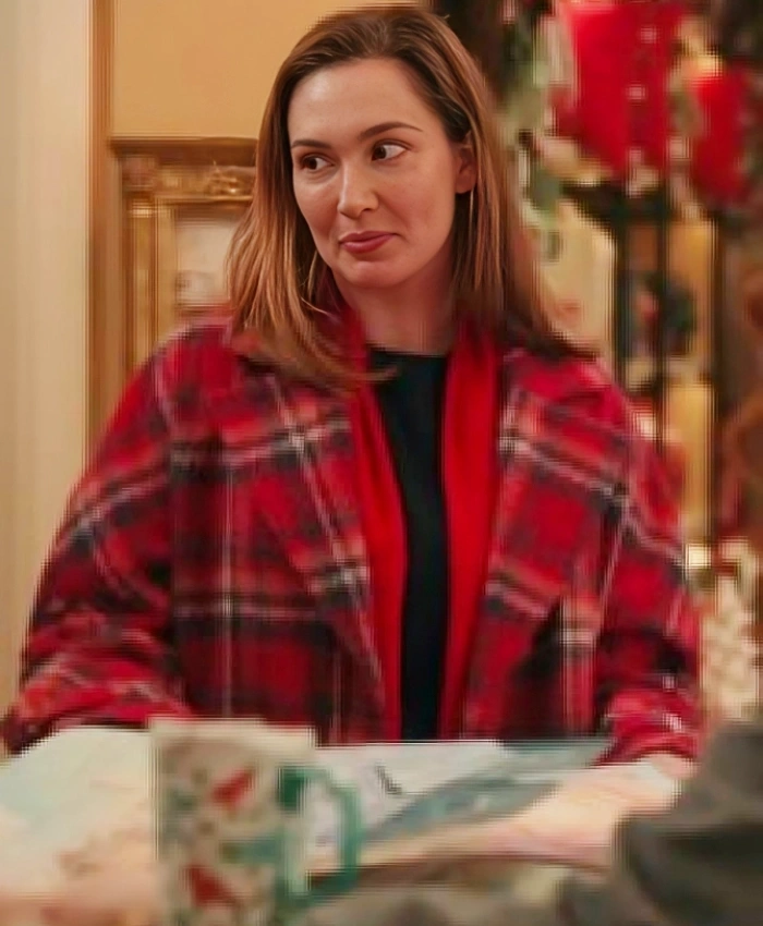 Mistletoe Murders S2 Piper Plaid Coat