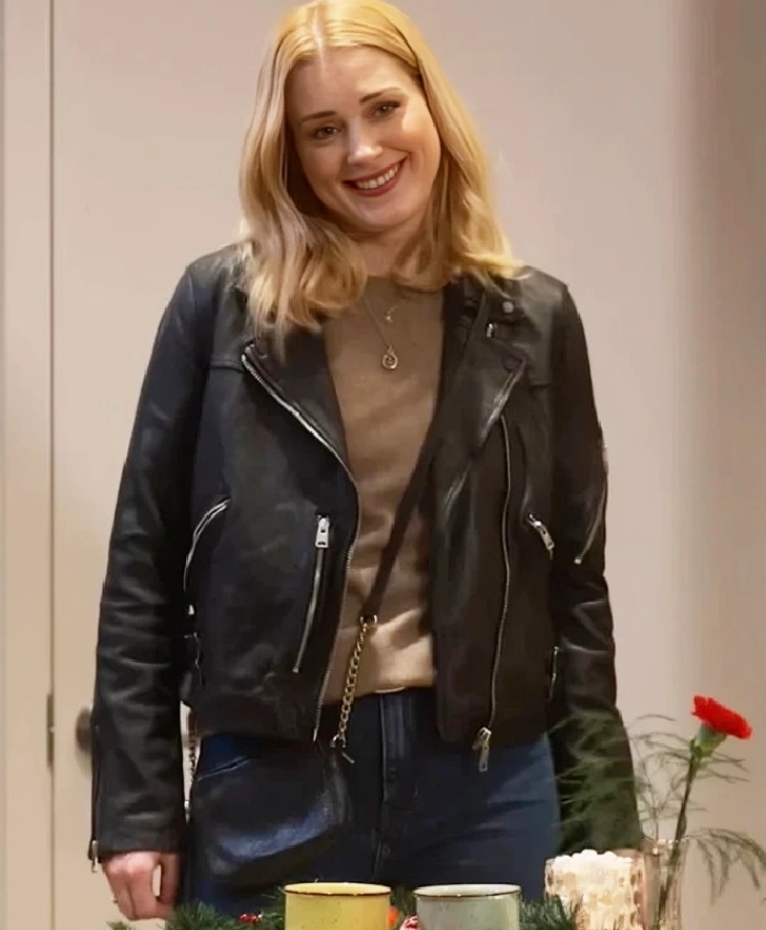My Secret Santa Taylor Jacobson Black Leather Jacket