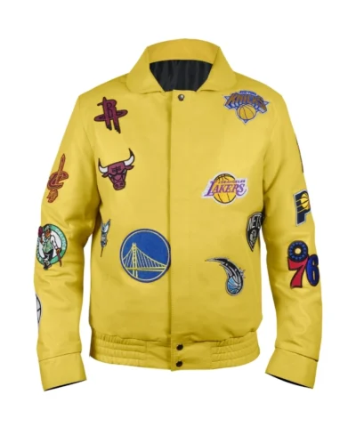 Jeff Hamilton Collage Leather Jacket NBA Teams