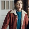 Natalia Dyer Stranger Things Brown Sherpa Jacket