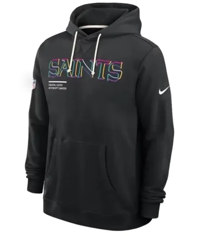 New Orleans Saints Crucial Catch Black Hoodie
