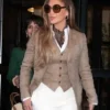 New York City Jennifer Lopez 2025 Brown Blazer
