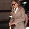 New York City Jennifer Lopez Brown Blazer
