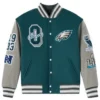 OVO Philadelphia Eagles Wool Varsity Jacket