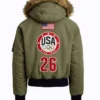 Olympic 2026 Team USA Green Bomber Jacket
