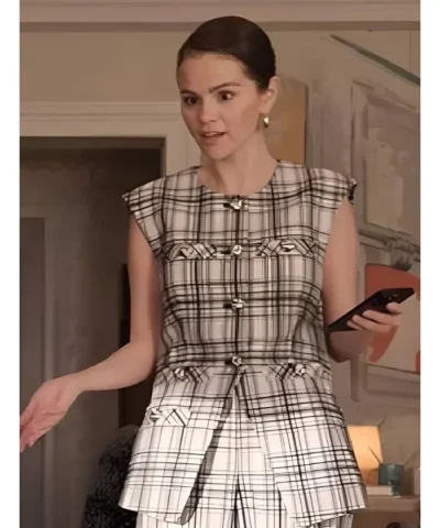 Only Murders in the Building S5 Selena Gomez Plaid Vest