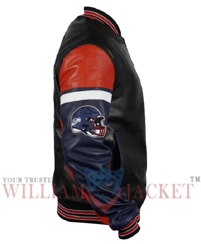 Patriots Black Varsity Leather Jacket
