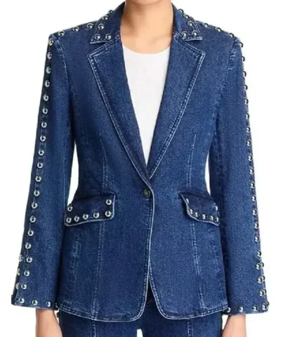 Pfeiffer Margo’s Got Money Troubles 2026 Denim Blazer
