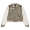Philadelphia Eagles Tan Full Snap Varsity Jacket