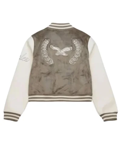 Philadelphia Eagles Full-Snap Tan and Cream Varsity Jacket