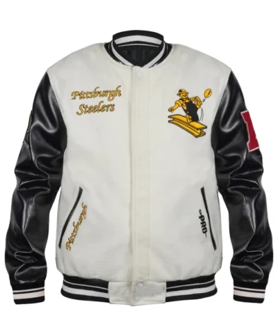 Classic Pittsburgh Steelers Retro Varsity Jacket