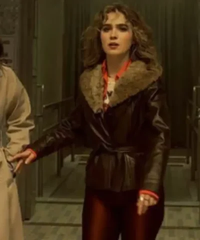 Twila Ponies Haley Lu Richardson Black Shearling Leather Jacket