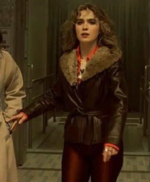 Twila Ponies Haley Lu Richardson Black Shearling Leather Jacket