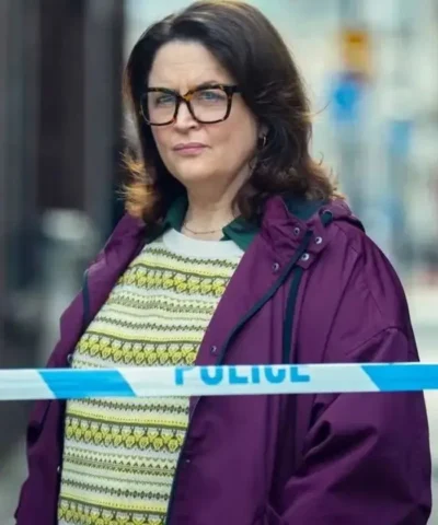 Ruth Jones Run Away 2026 Purple Hooded Jacket