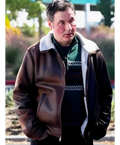 NCIS S23 Adam Ferrara Shearling Leather Jacket