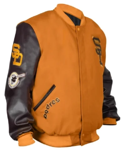San Diego Padres Wool and Leather Varsity Jacket
