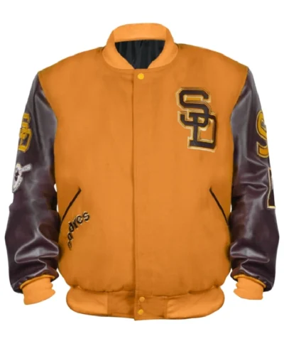 San Diego Padres Wool and Leather Varsity Jacket