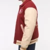 San Francisco 49ers Red And OFF-White Varsity Bomber Jacket