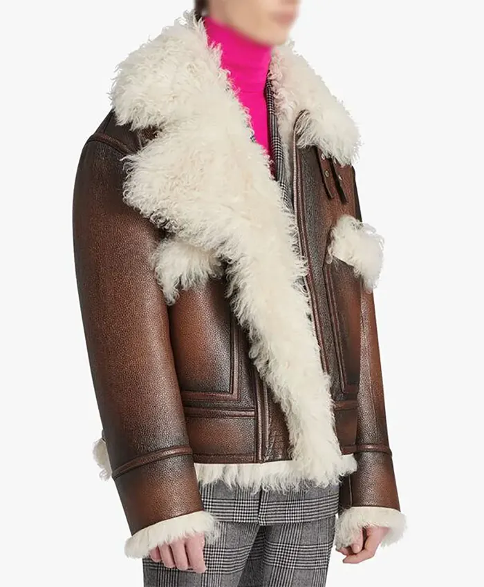 Steve Harvey with Ooze Aviator Swag Leather Jacket