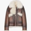 Steve Harvey with Ooze Aviator Swag Shearling Jacket