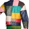 TV Show Good Morning Samuel Arnold Colorblock Leather Jacket