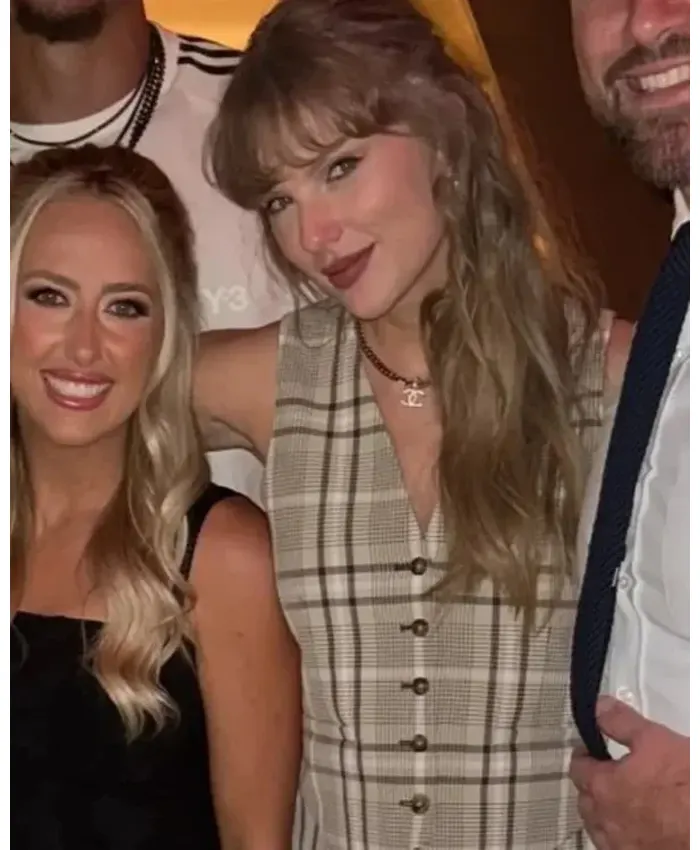 Taylor Swift 2025 Patrick Mahomes Birthday Brown Vest