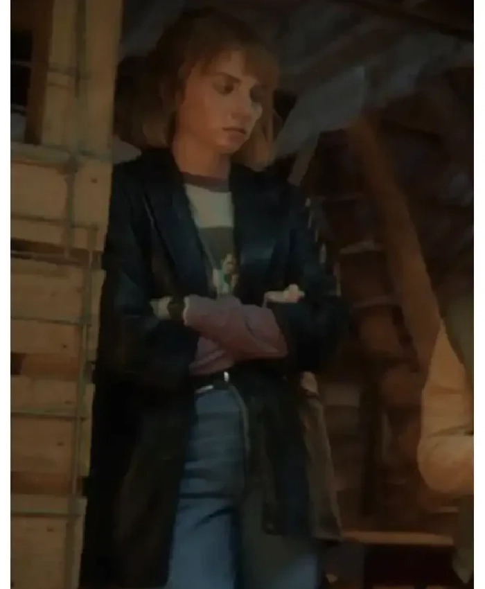 Stranger Things S05 Robin Buckley Leather Blazer - Image 2