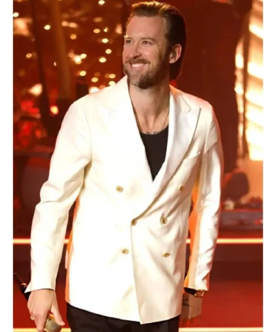 This Winter’s Night Tour Charles Kelley White Blazer