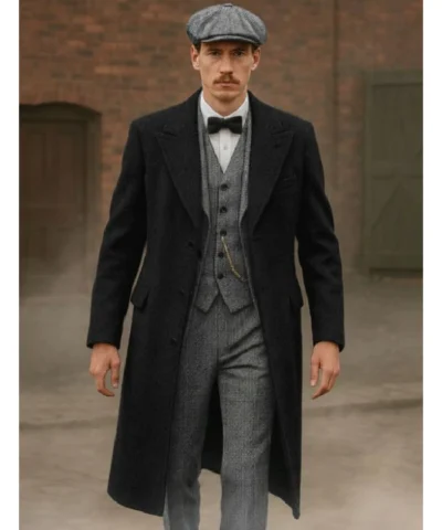Thomas Shelby Peaky Blinders Black Coat