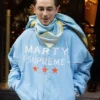The Tonight Fallon Timothée Chalamet Light Blue Marty Supreme Jacket
