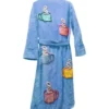 Tyler Durden Fight Club Brad Pitt Bath Robe Purple