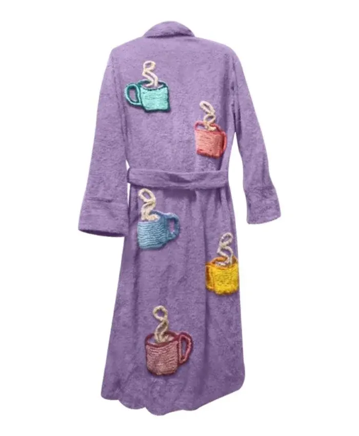 Tyler Durden Fight Club Brad Pitt Bath Robe Purple