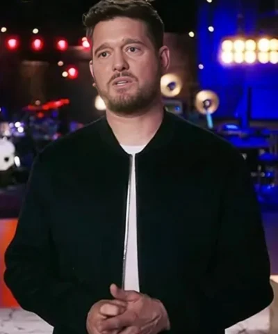 Alternative view of The Voice S28 Michael Bublé Bomber Jacket