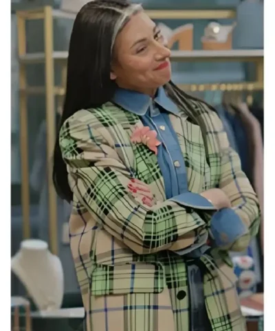 Wear Whatever the F You Want Stacy London Green Plaid Blazer