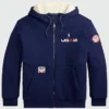 Winter Olympics 2026 Team USA Blue Sherpa Hoodie
