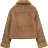 With Love Holiday 2025 Brown Shearling Jacket
