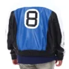 8 Ball Multicolor Bomber Leather Jacket