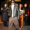 A$AP Rocky Brown Fur Collar Jacket
