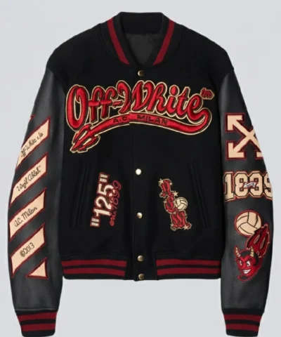 AC MILAN X OFF-WHITE- VARSITY JACKET