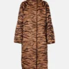 ALAÏA Zebra-Print Jacquard Coat