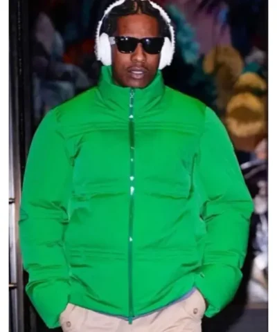 ASAP Rocky Rally Green Down Jacket