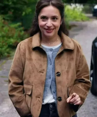 Gideon Adlon Ghosts S05 Brown Suede Jacket